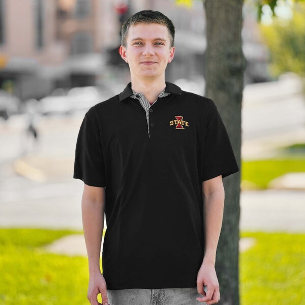 Columbia I-State Even Lie Black Polo